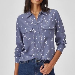 Equipment Slim Signature Star Silk Shirt